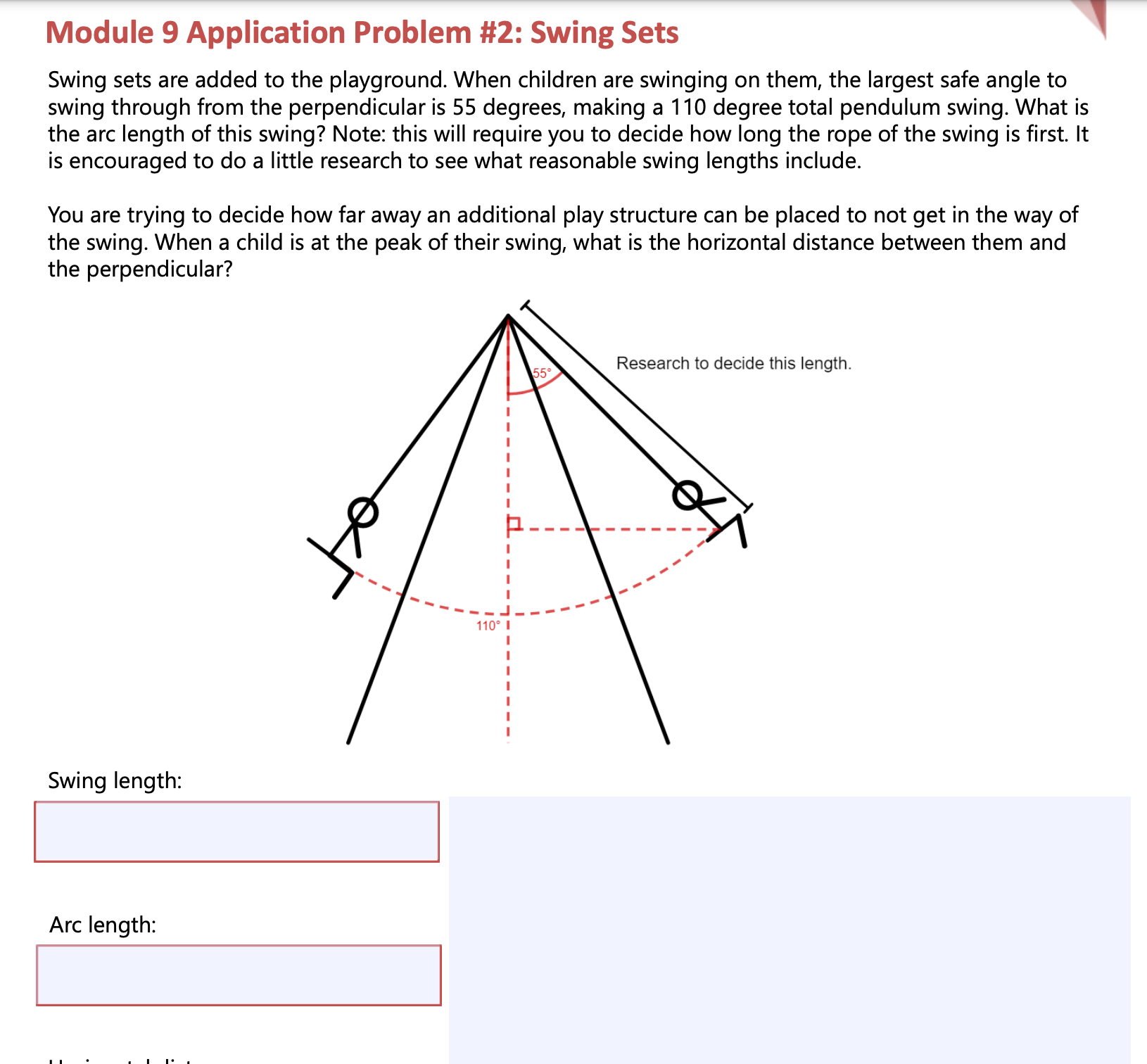 your park. Be sure to include specifics including the shape, the dimensions,