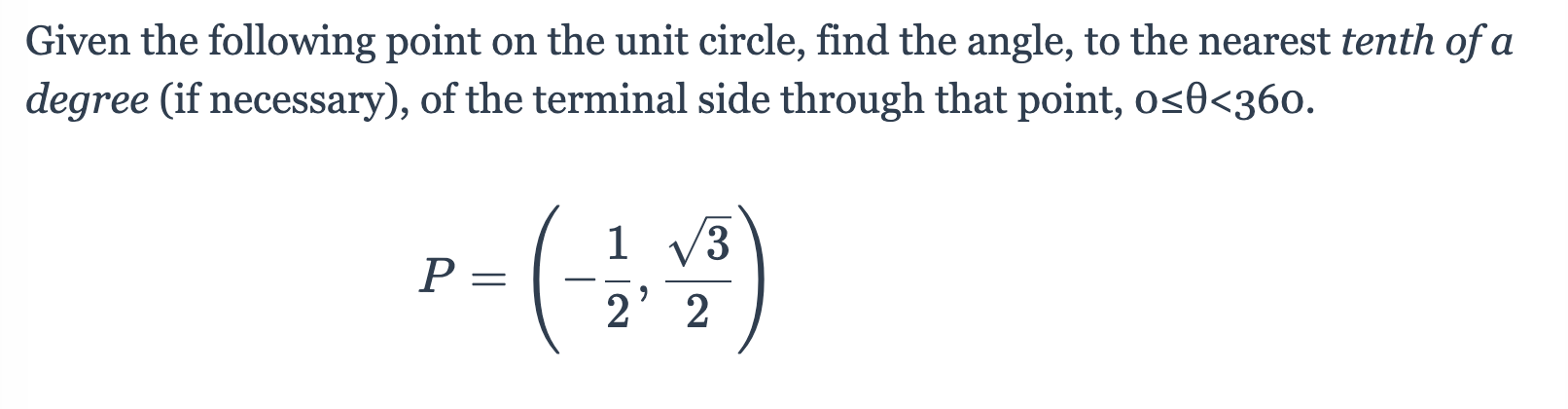 Can you please help me with these problems? Given the following point