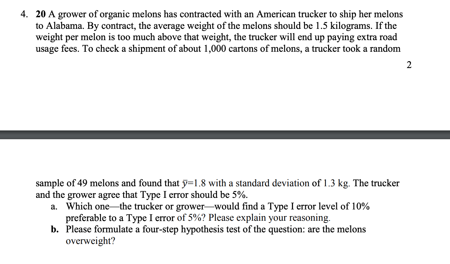 Please show all work. This is a study question, on an old