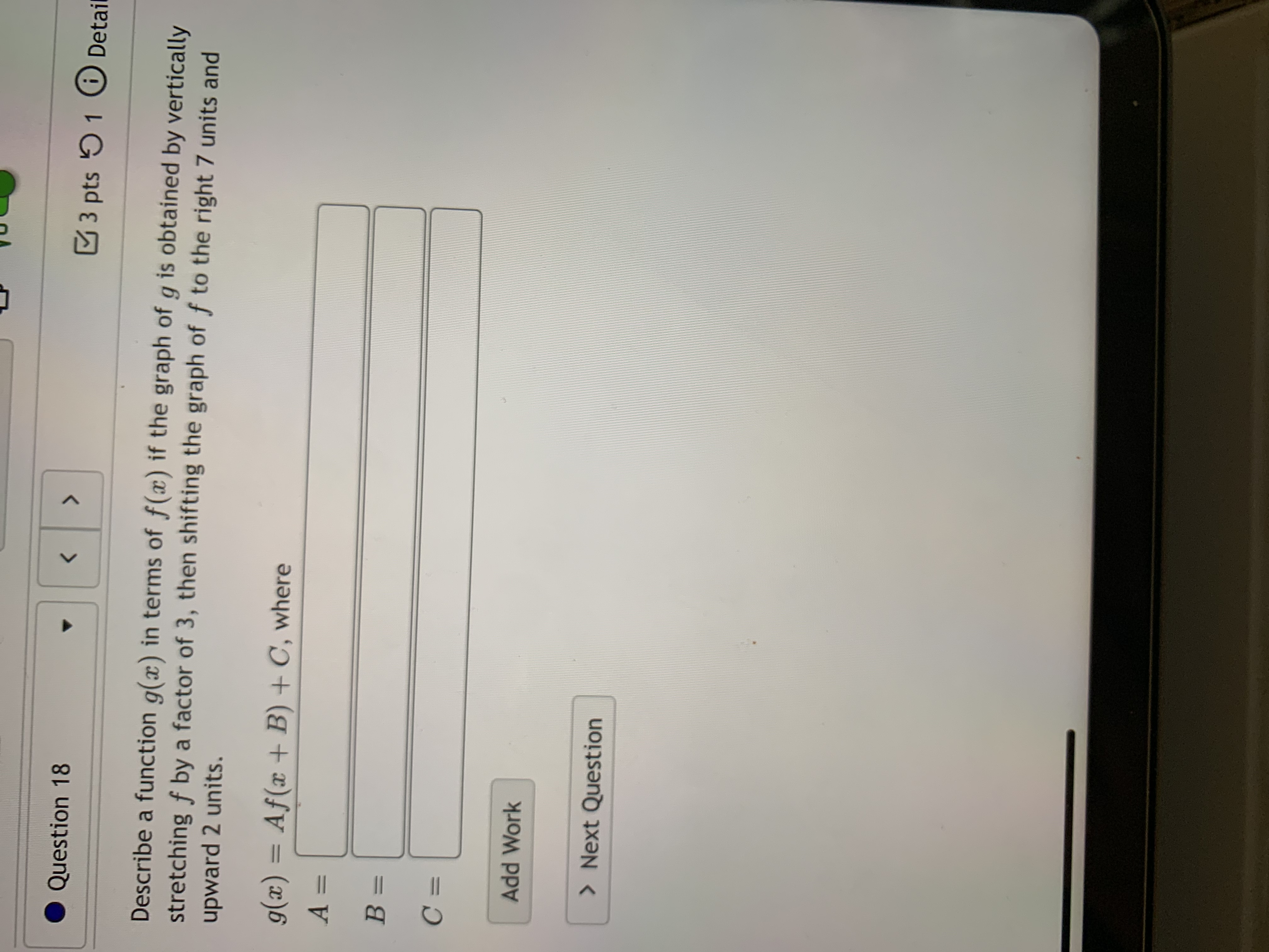 missing values. f (xx ) 2 4 f(0) = f( z) =