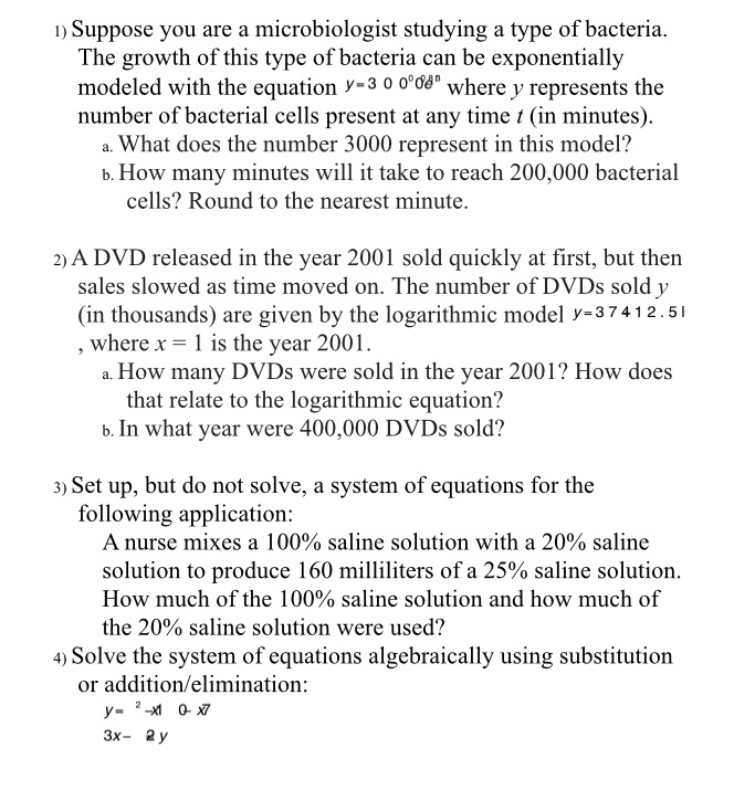 Math project Please answer all question Clearly box answer and label No