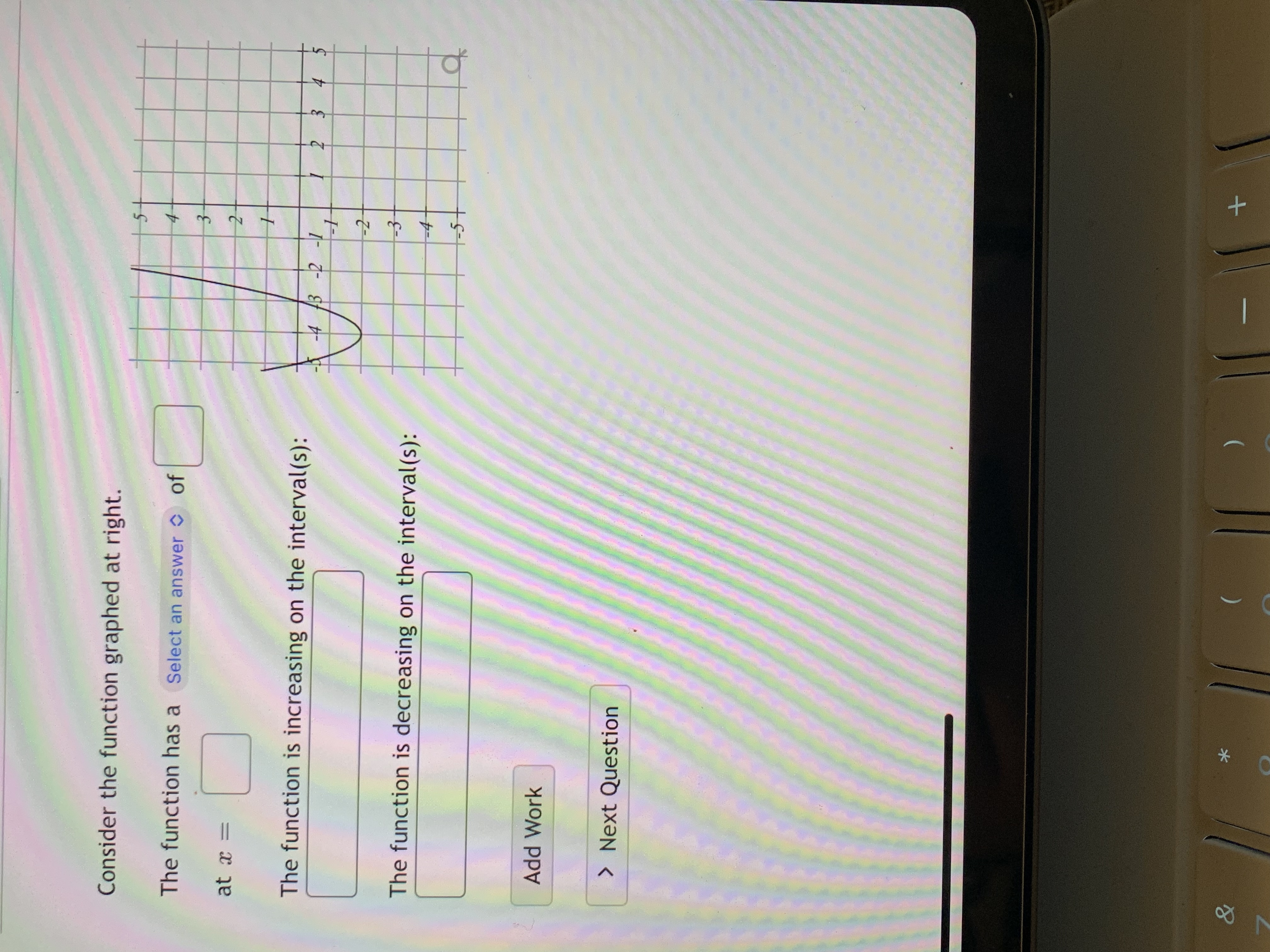Work > Next Question\fQuestion 7 4 pts 1 1 8 De 3