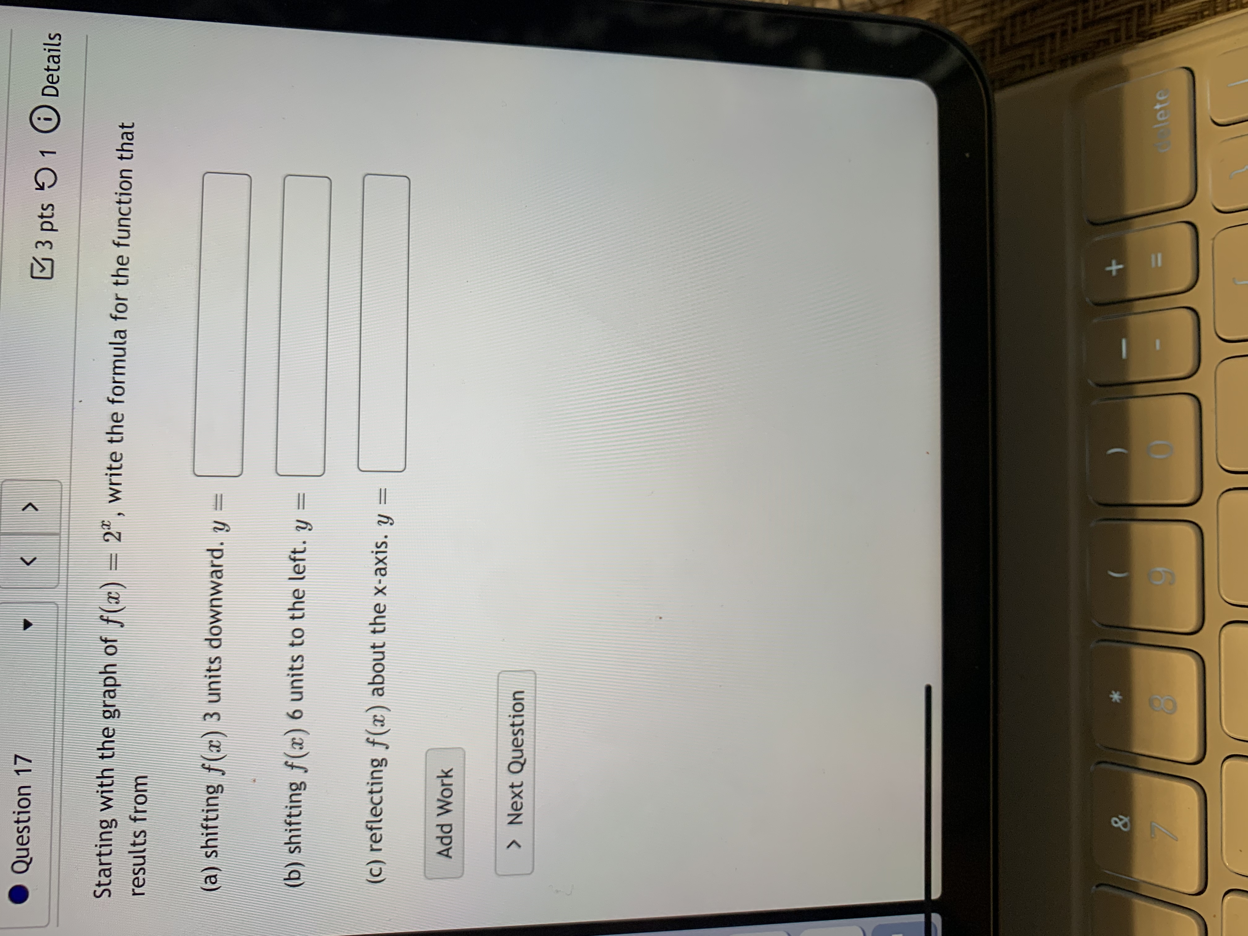 All Draw: O Note: Be sure to include closed or open dots,