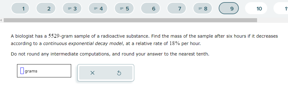  1 2 3 4 E 6 7 8 G) 10 A