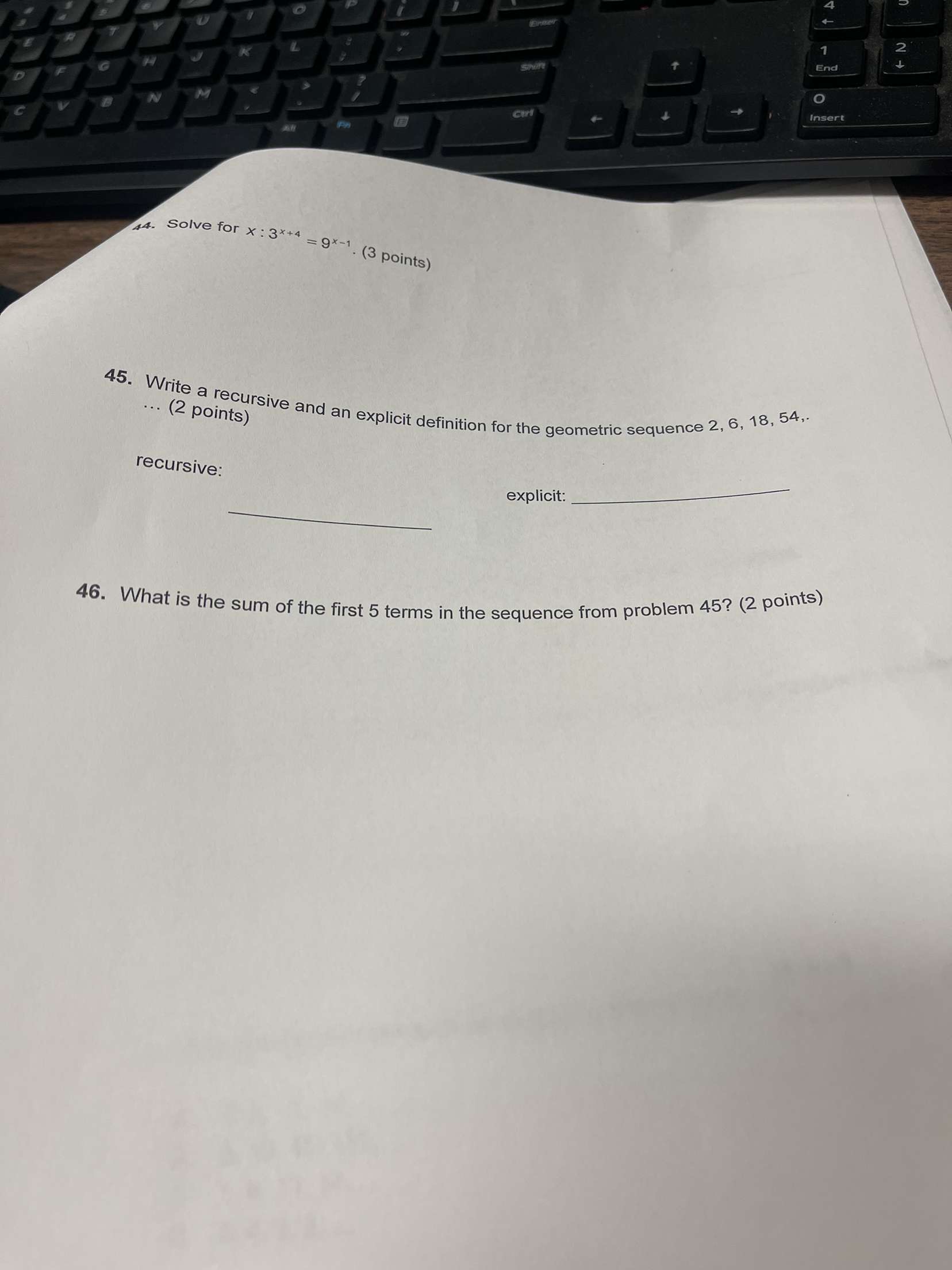 bre a=x A sto 3. What is the average rate of change