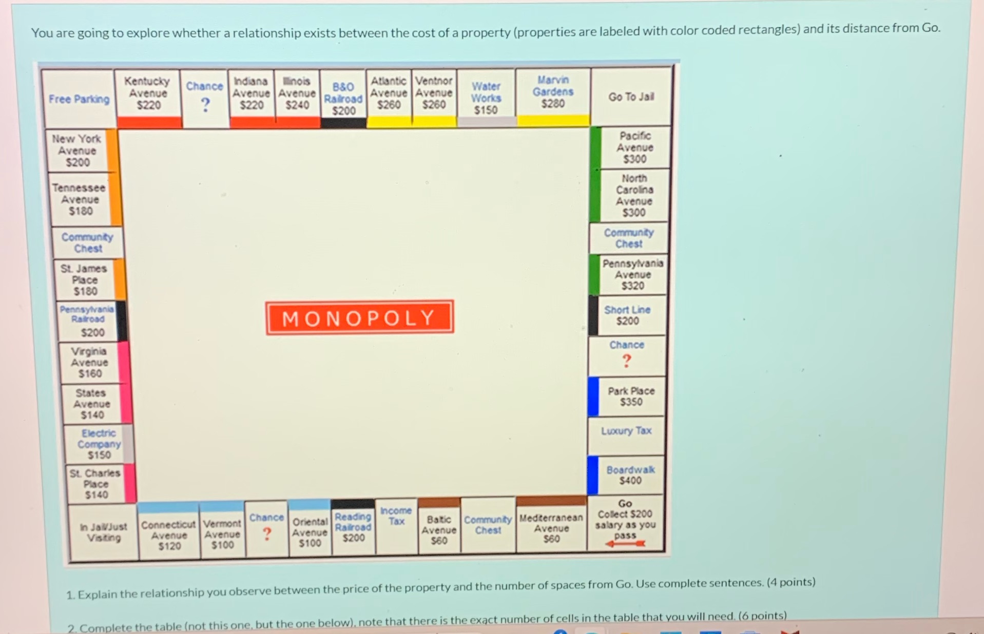  You are going to explore whether a relationship exists between the