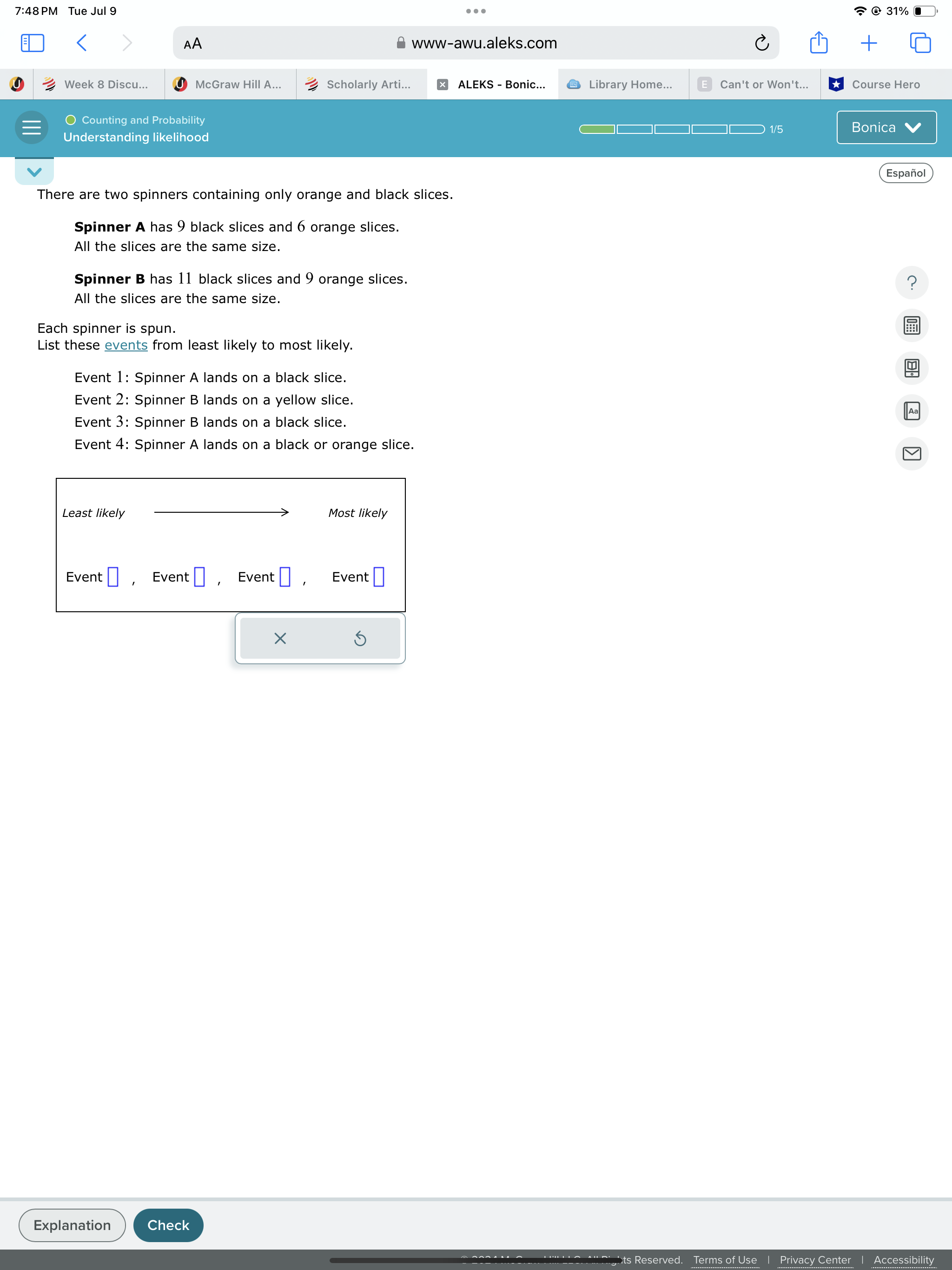 7:48 PM Tue Jul 9 . . . @ 31%