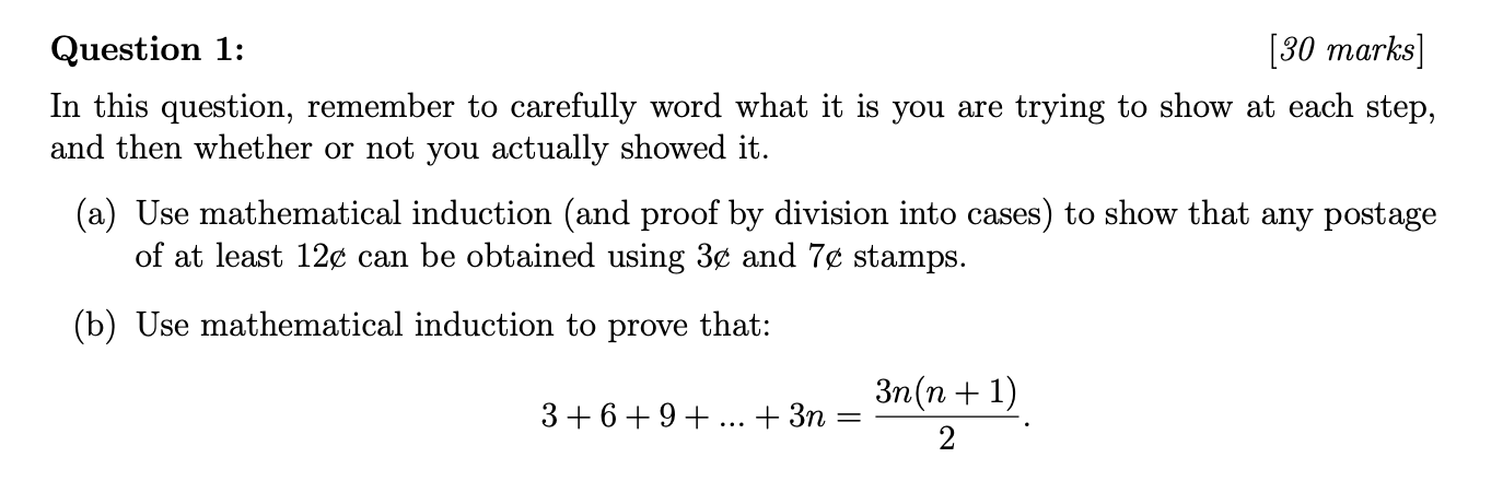  Question 1: [5'0 marks] In this question, remember to carefully word