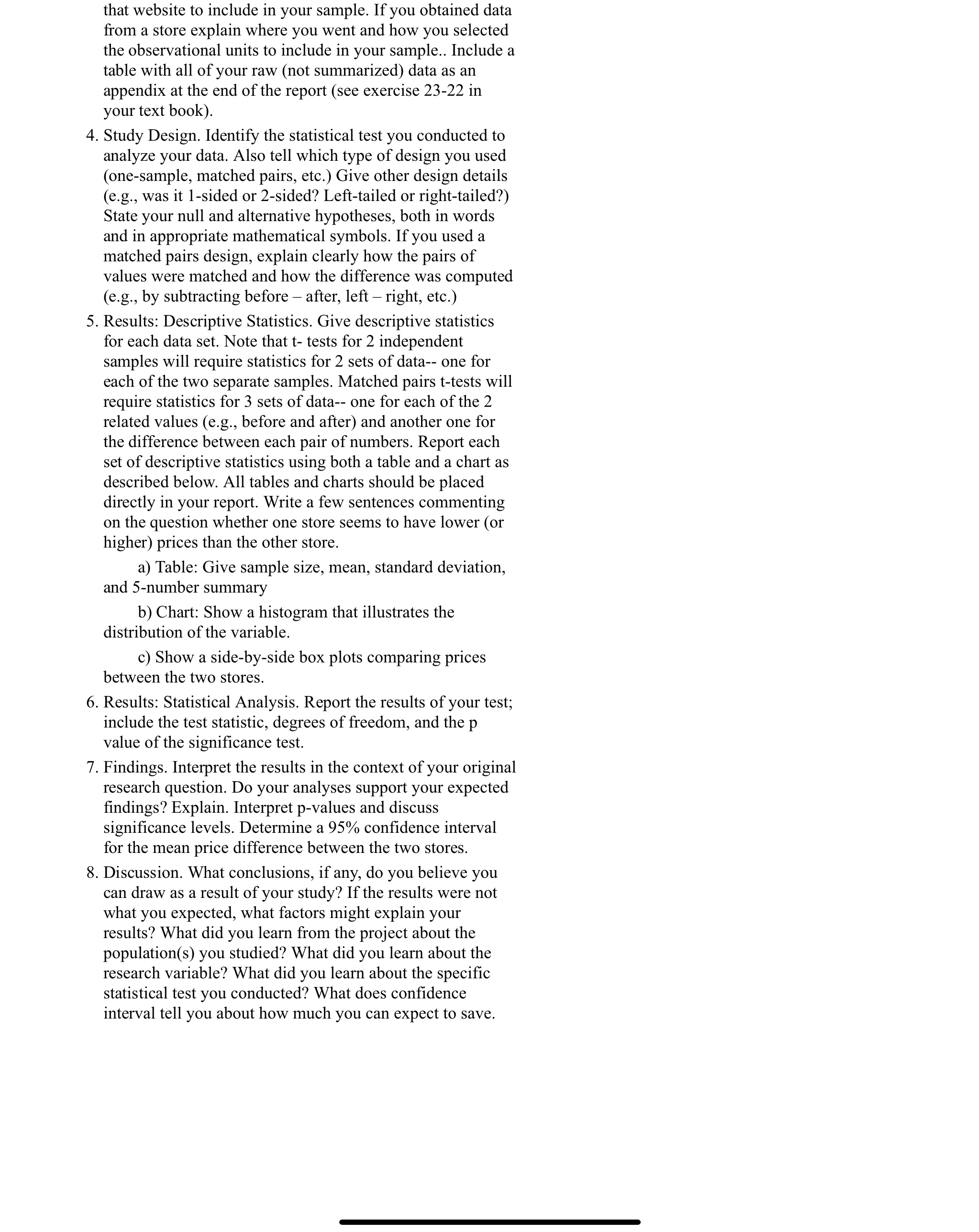 that website to include in your sample. If you obtained data