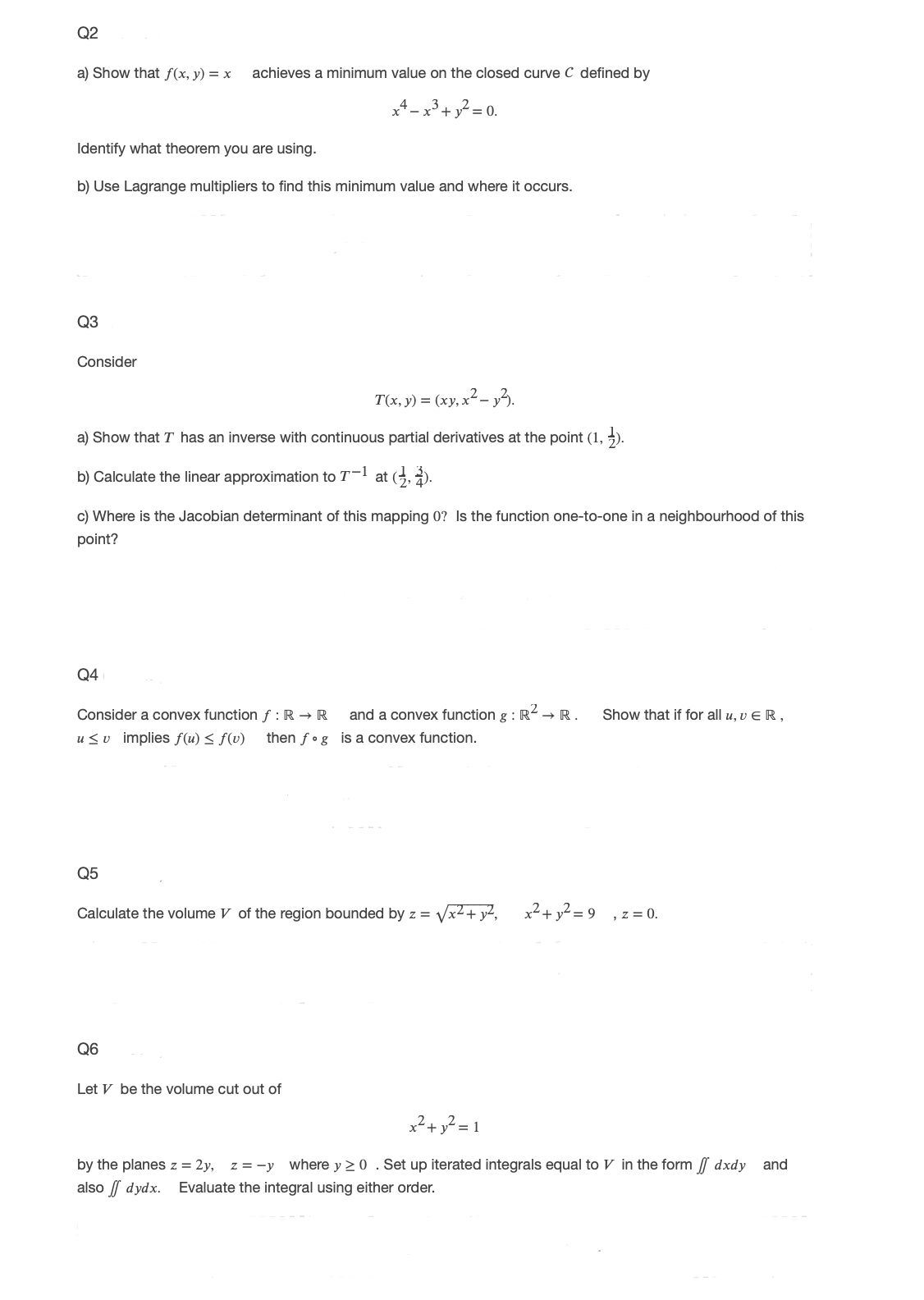 Need help with multivariable calculus 02 a} Show that x, y) =