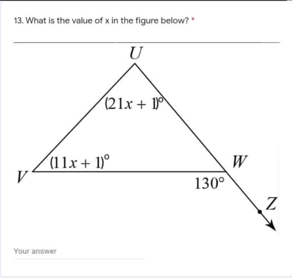 greater that any of the two remote interior angle. * O Linear
