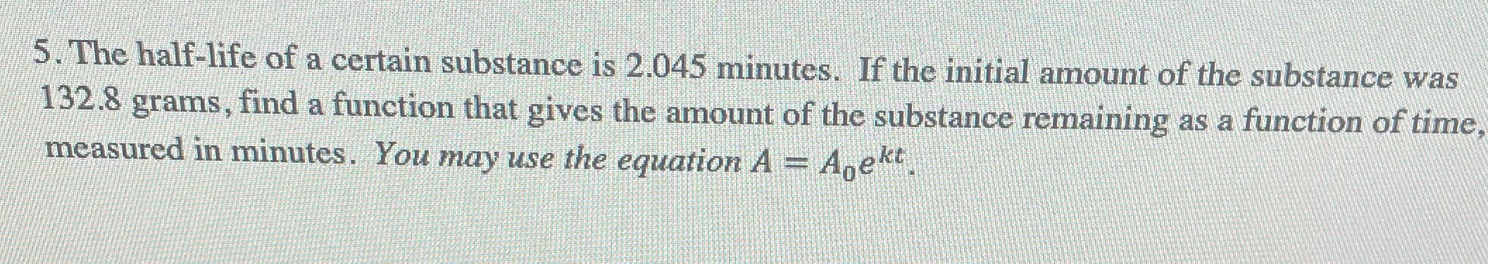 Please solve so i can see how this problem is done. 5.