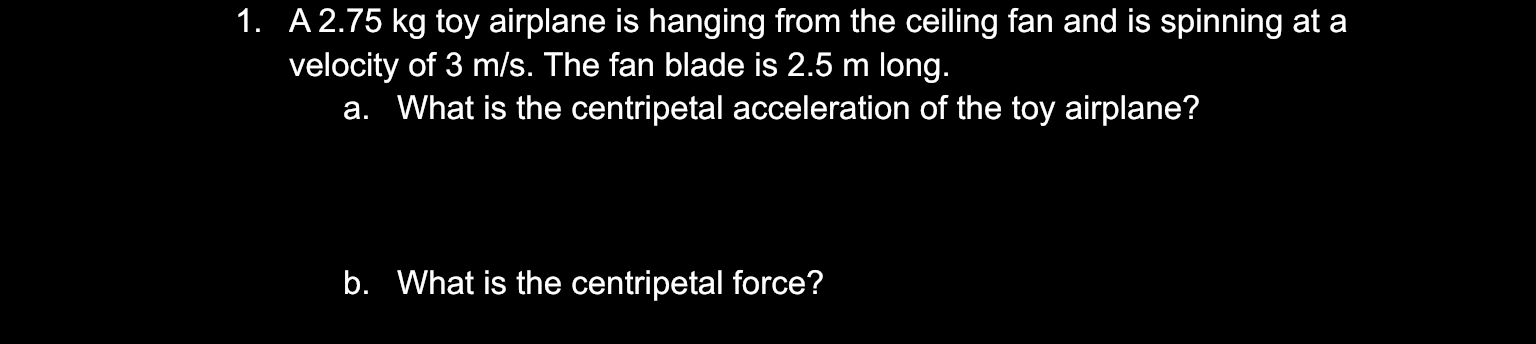 far from the center of the merry-go-round are they? 2. A toy