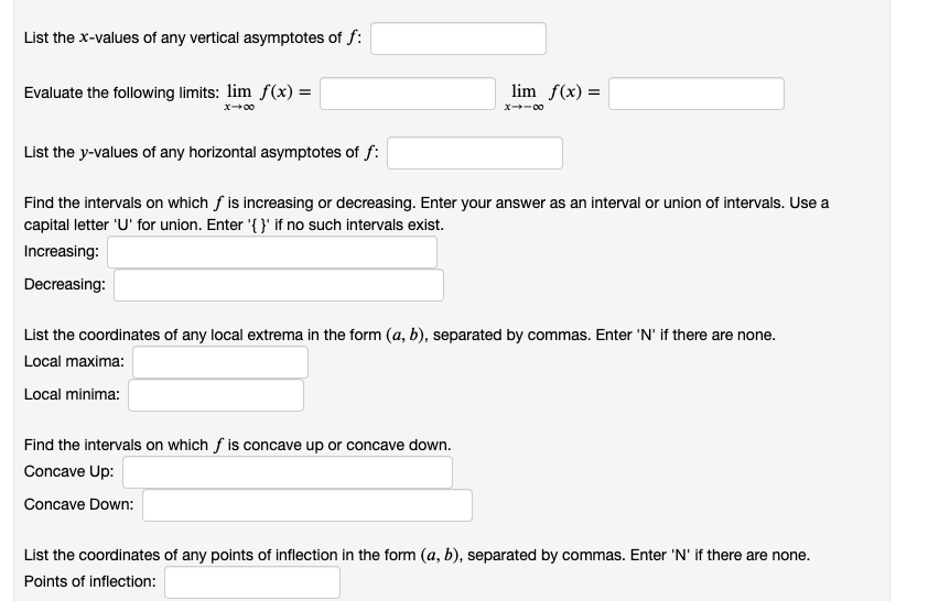 2x x2 - 16 Answer the following questions and use your answers