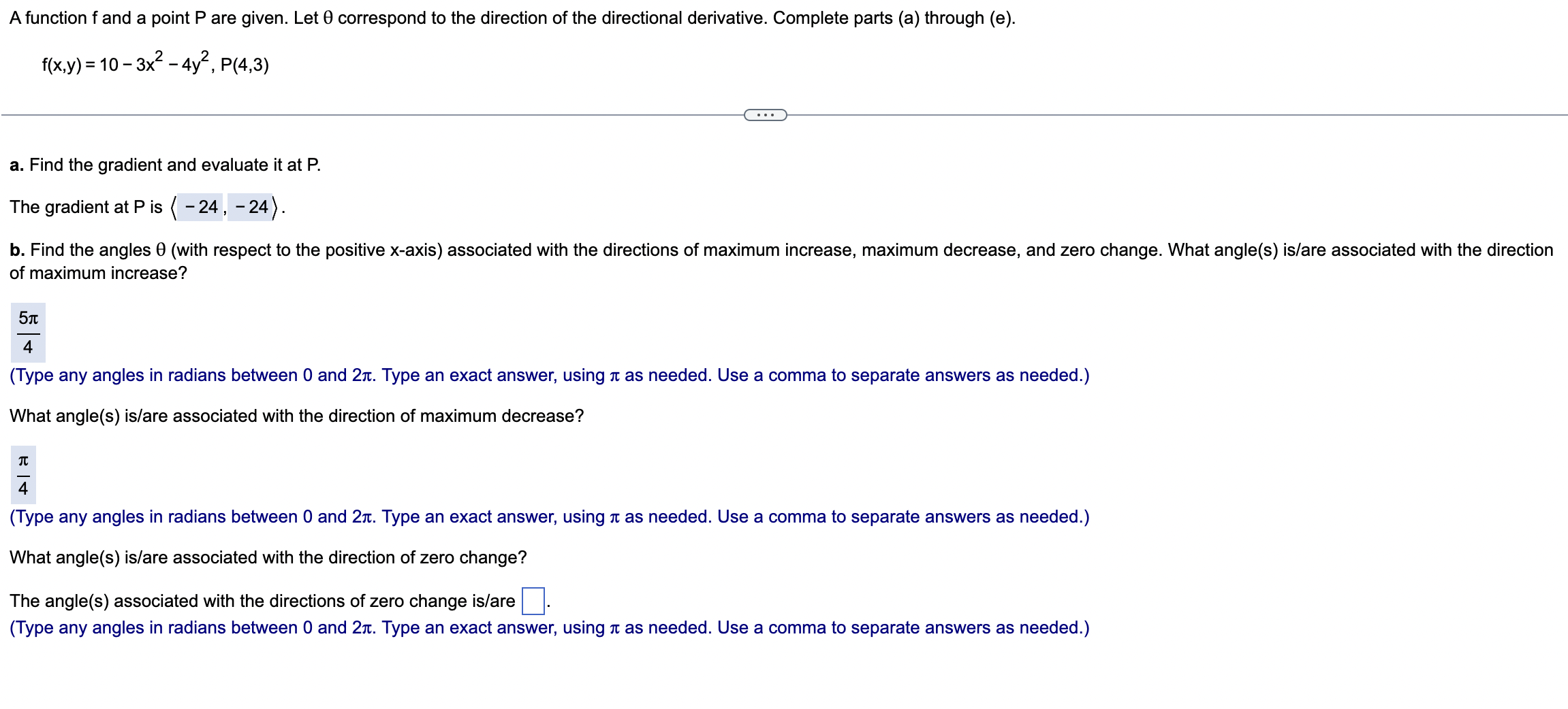  A function f and a point P are given. Let 6
