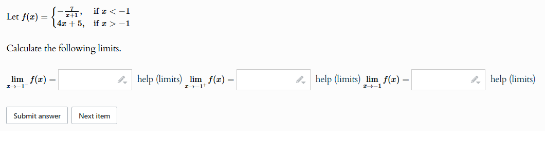 values, what would you expect the limit of f(z) as & approaches