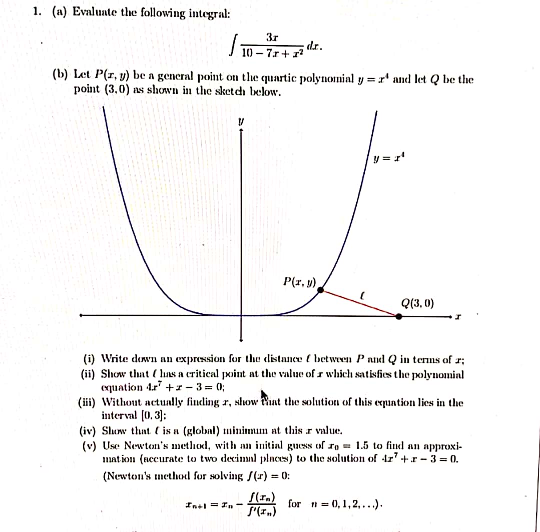 i stuck in this question please solve 1. (a) Evaluate the following