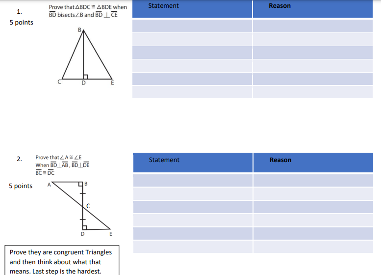 I need help with geometric proofs. Prove that ABDC = ABDE when