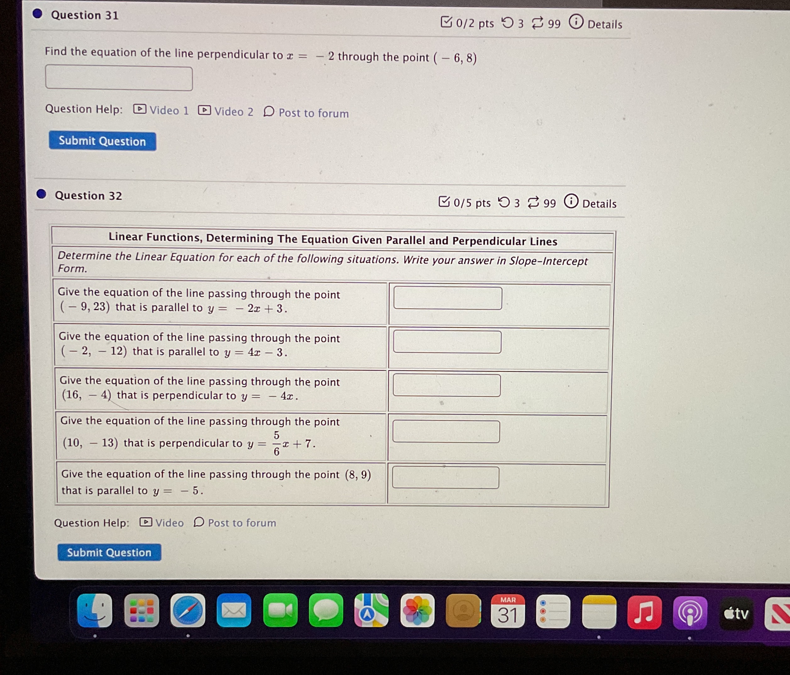 I need help with 31 and 32 please 0 Question 31 B