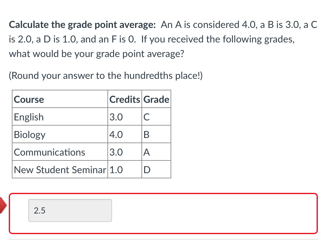 Currently I keep getting this question wrong. How do you calculate a