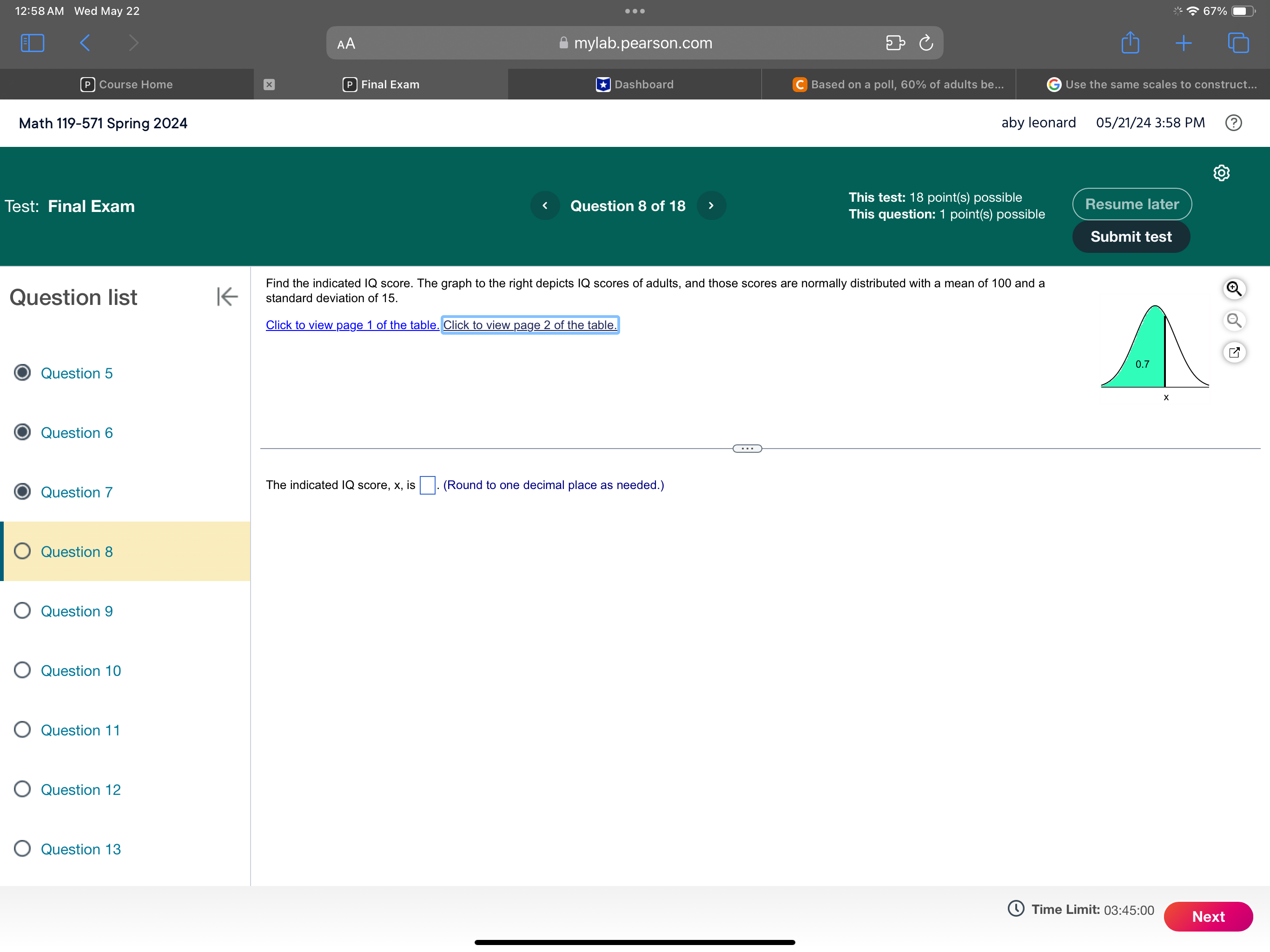 I need help to solve this math question. its a one step