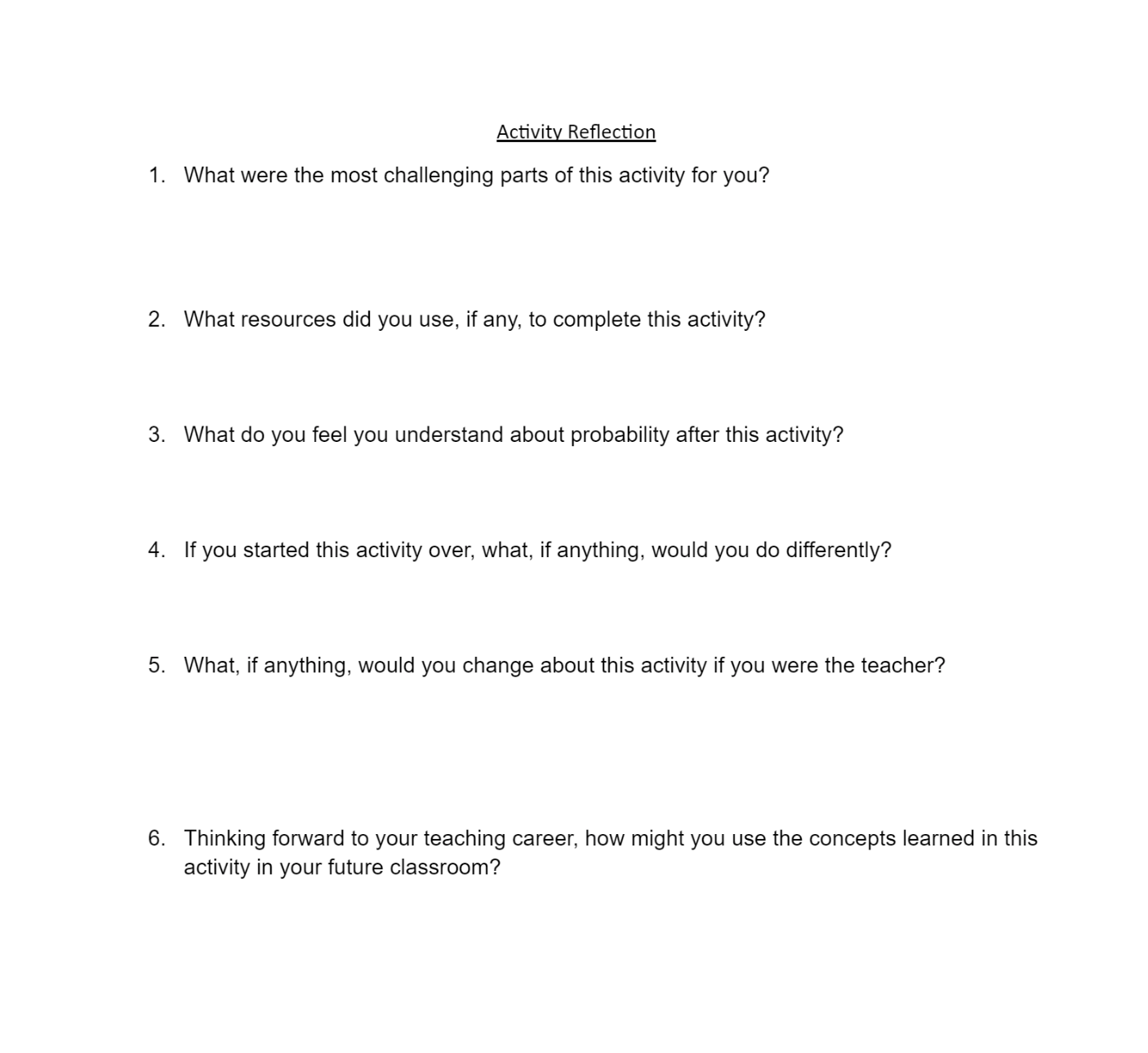 decided to assign a research report. She wanted her students to work