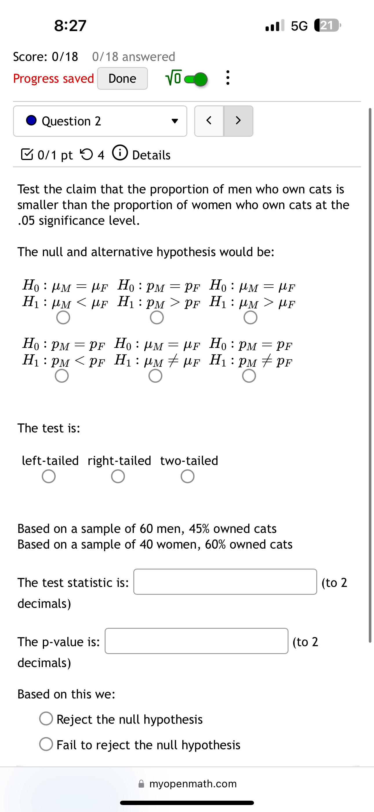 @ Question 1 v & 0/1 pt O 4 O Details You