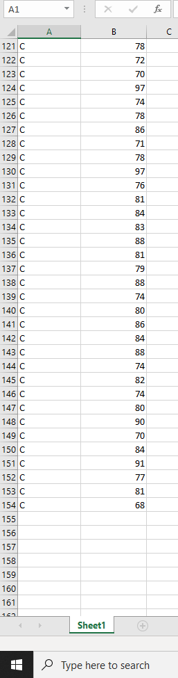 distribution from Minitab Express that you used to find the p value.