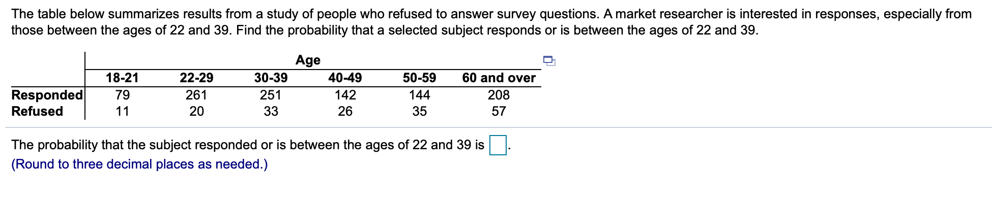 Can someone help with this? The table below summarizes results from a