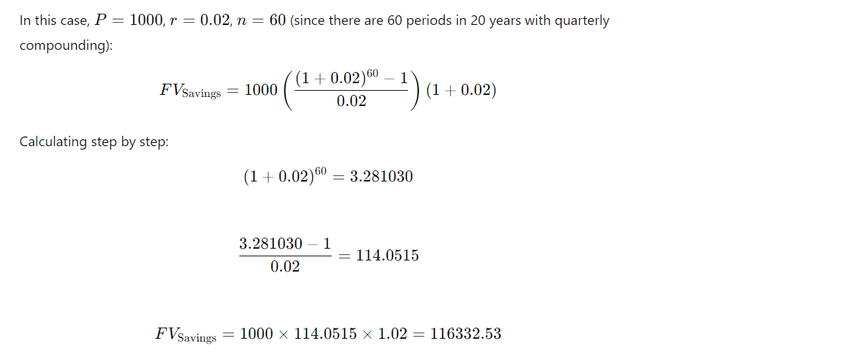 at the beginning of each third of the year for 20 years.