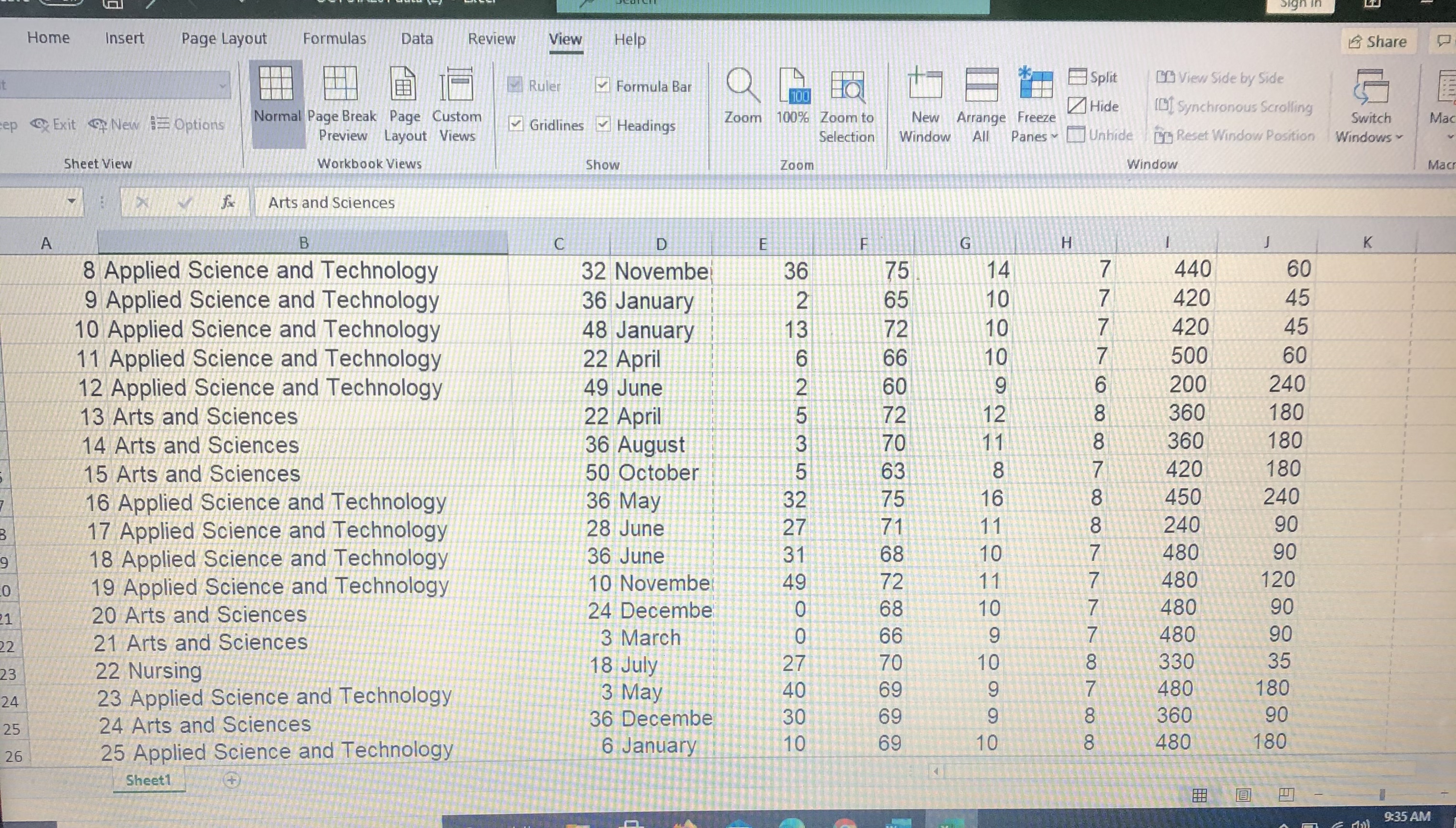 Use the shared results from the Student Data Table to complete the