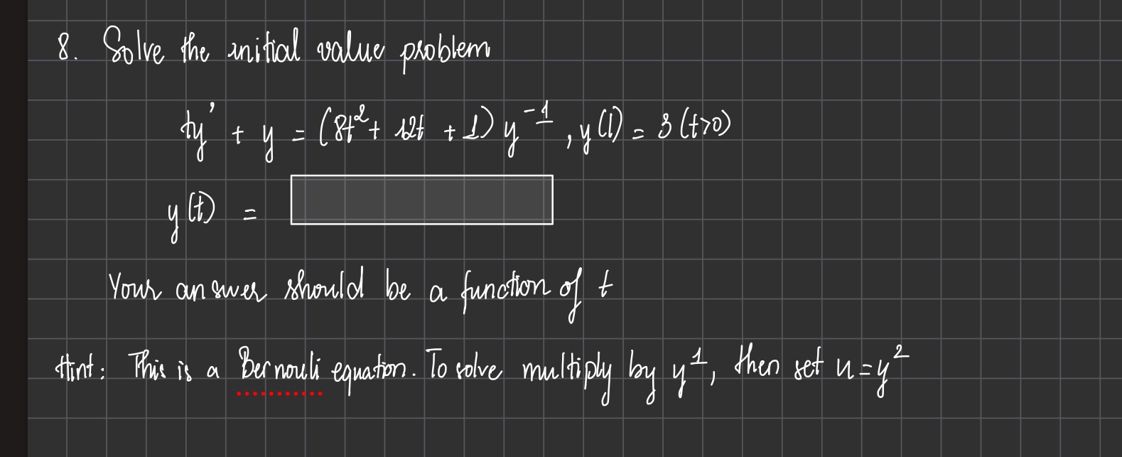 Please help me to solve this question. The answer should be in