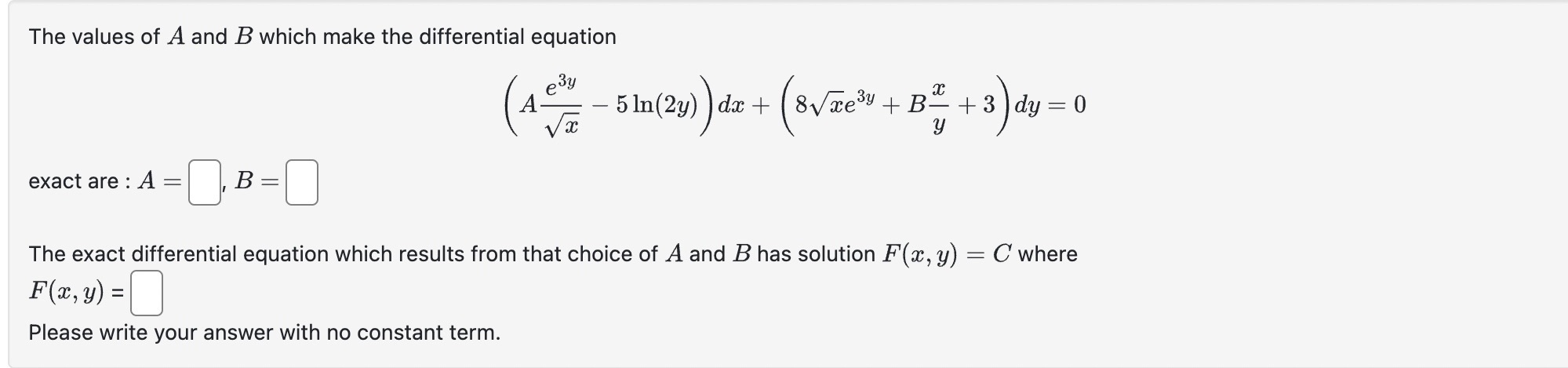 Please help me to solve this question. The answer should be in