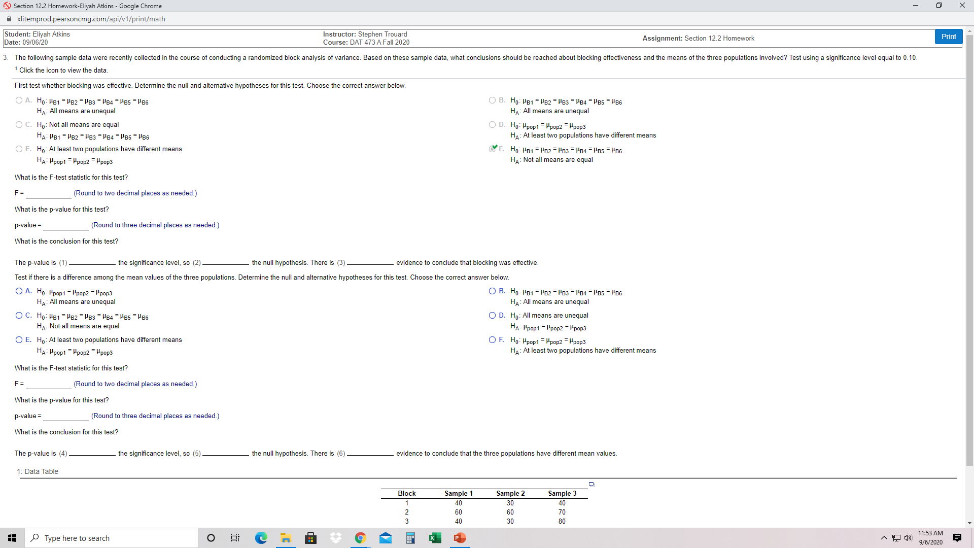 parts to each question.1. Section 12.2 Homework-Eliyah Atkins - Google Chrome X