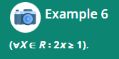propositions using the A, v. = operators? = Every number in the