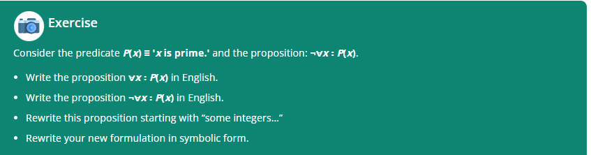 in the set {1. 2, 3. 4, 5}. 6 More practice Translate
