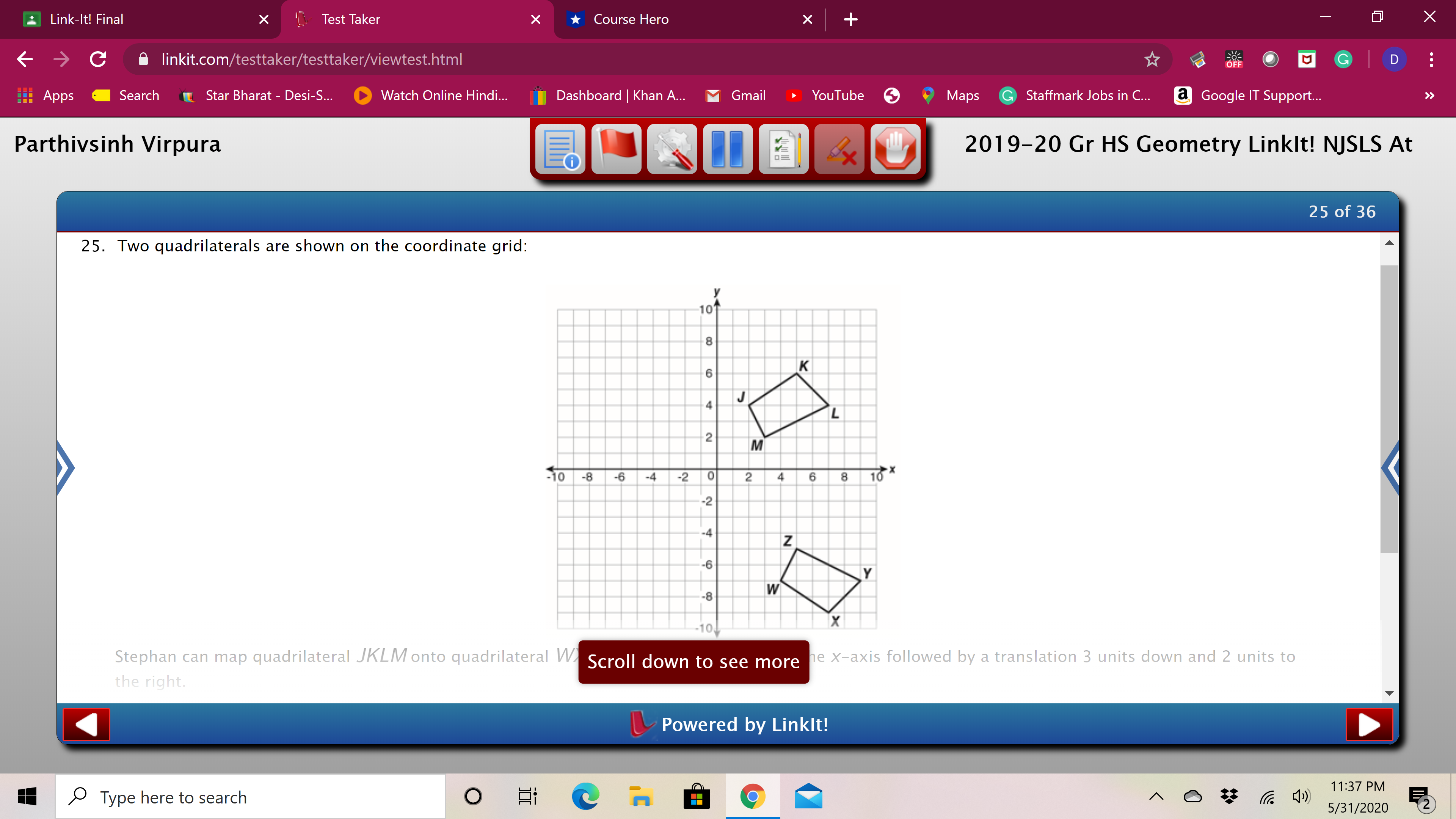 This only one answer pick like mcq Link-It! Final X Test Taker