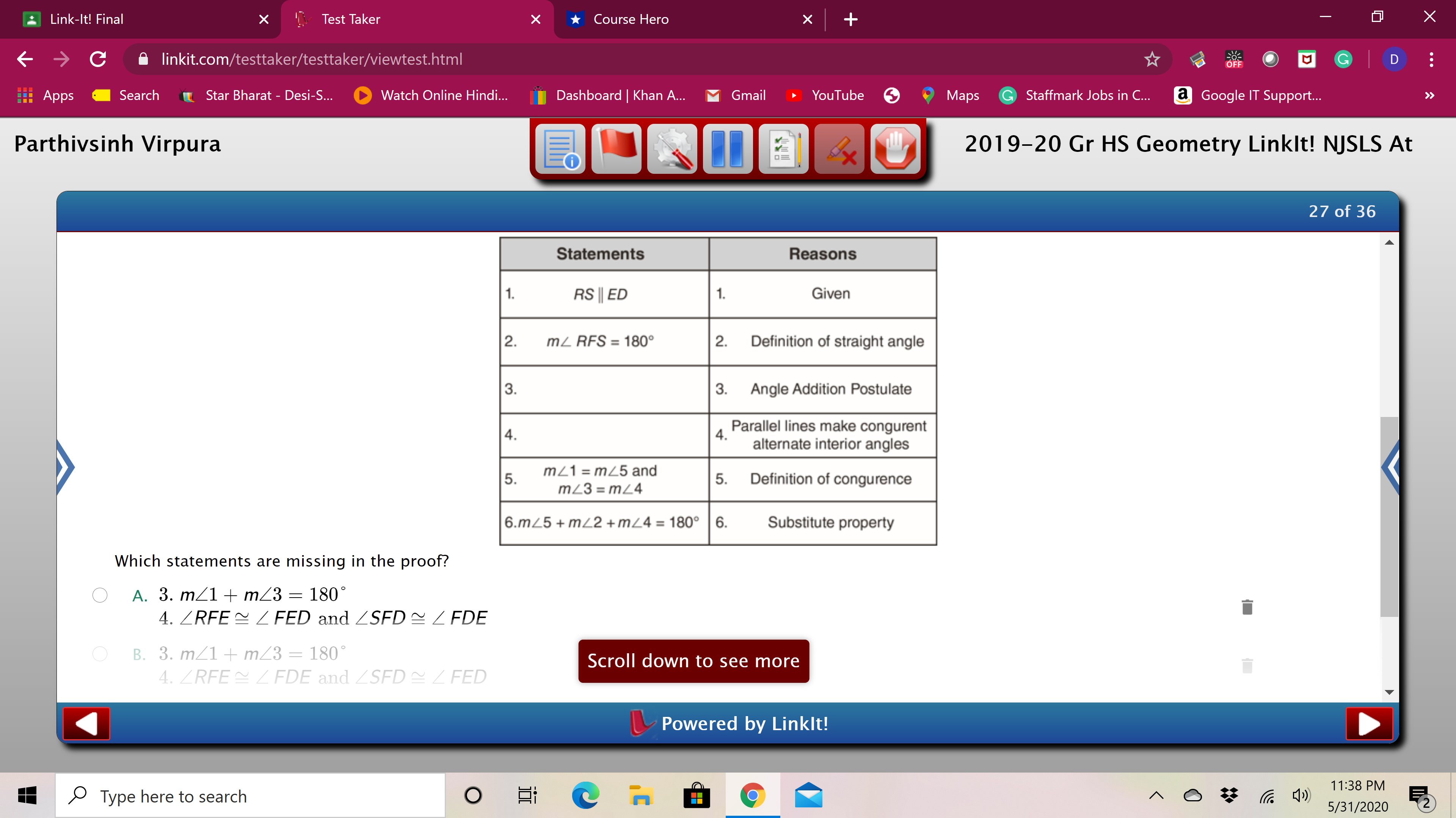 of 36 25. Two quadrilaterals are shown on the coordinate grid: NA