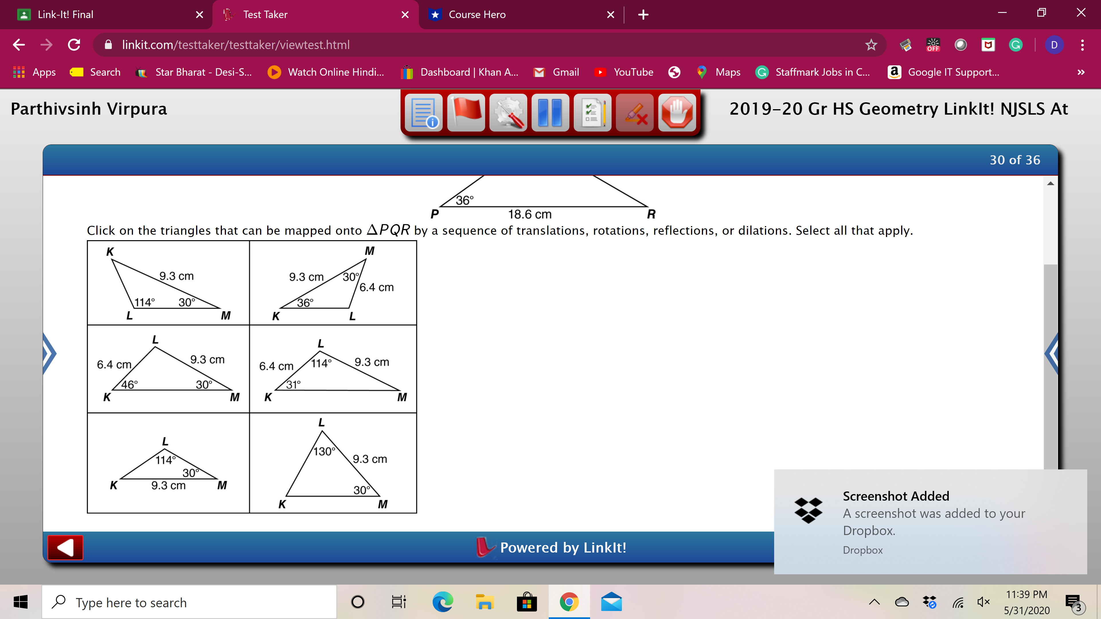 linkit.com/testtaker/testtaker/viewtest.html G D . . Apps Search Star Bharat - Desi-S... Watch