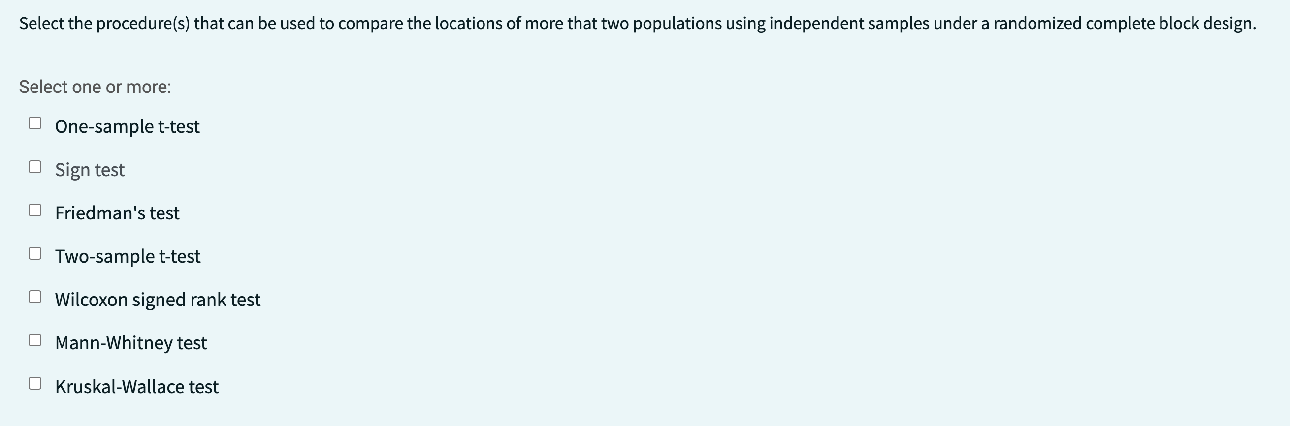 that can be used to compare the locations of two populations using