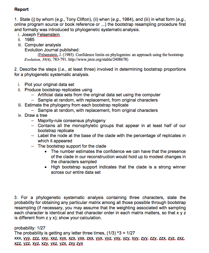 I am not certain if I am doing question 5 (i- vii)