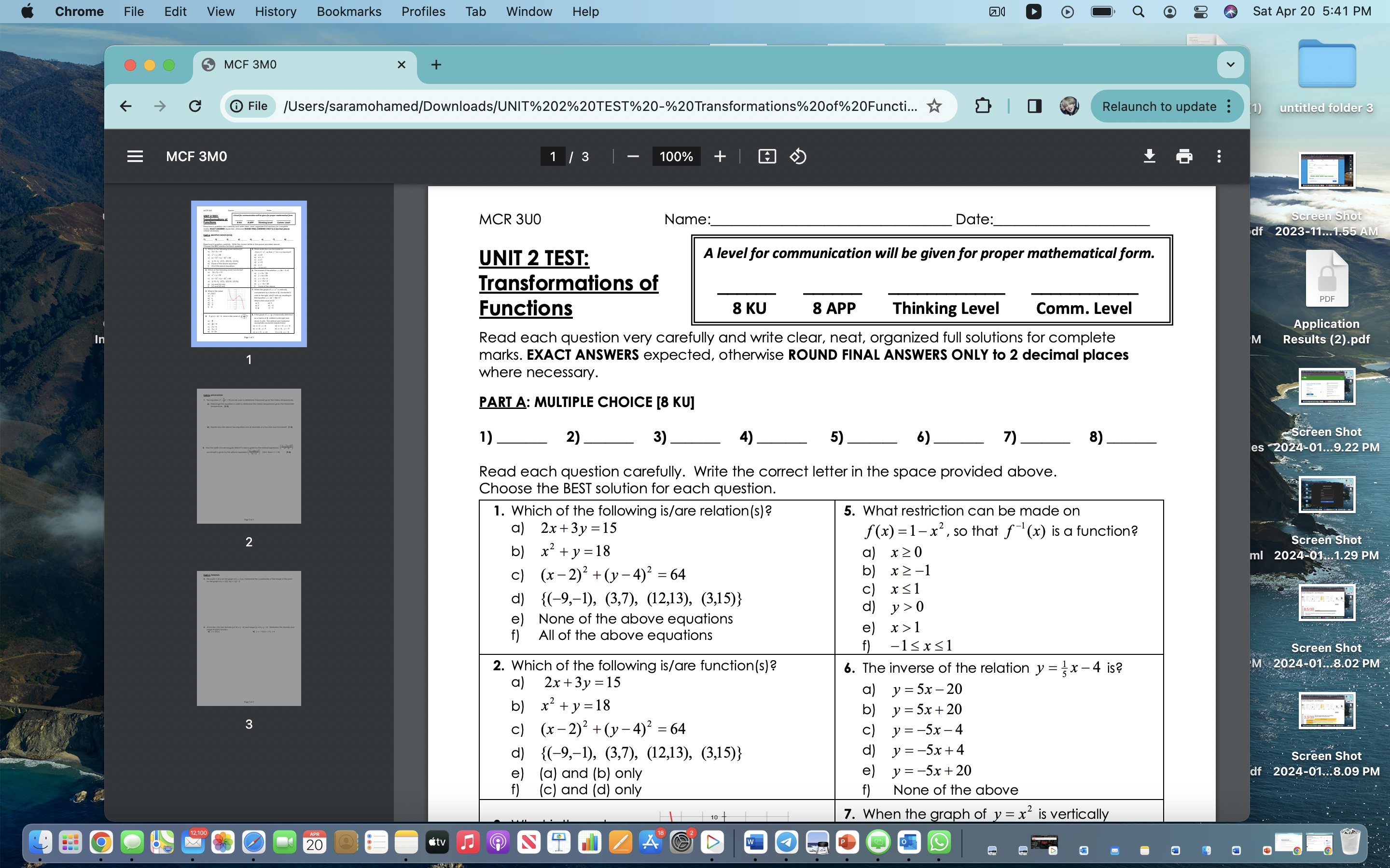  Chrome File Edit View History Bookmarks Profiles Tab Window Help O