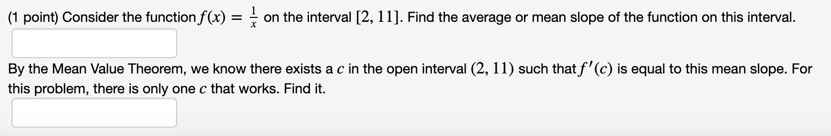 1.Consider the function f(x)=2x^34x on the interval [2,2]. Find the average or