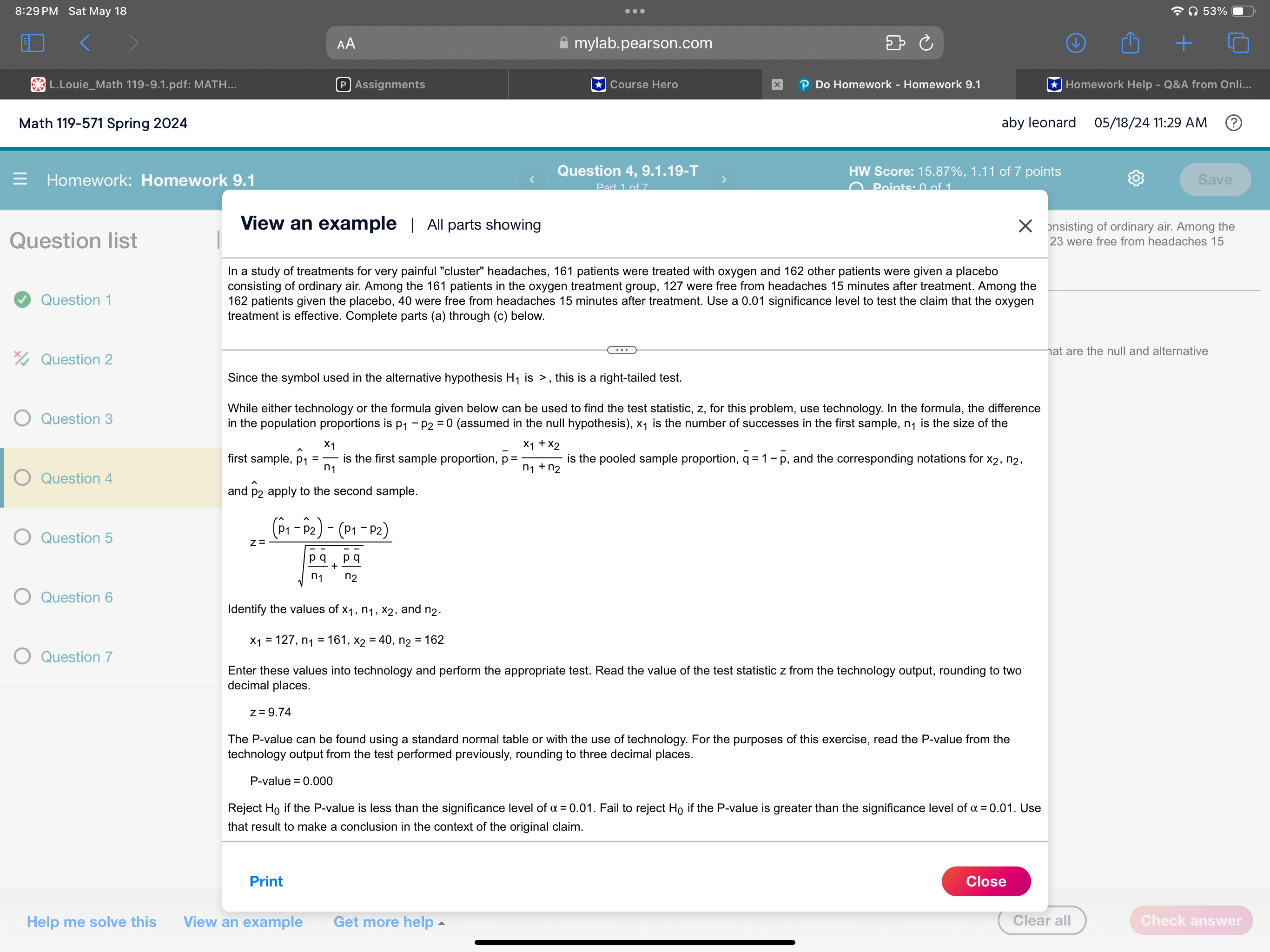of answering the 7 questions, the question of help me solve this