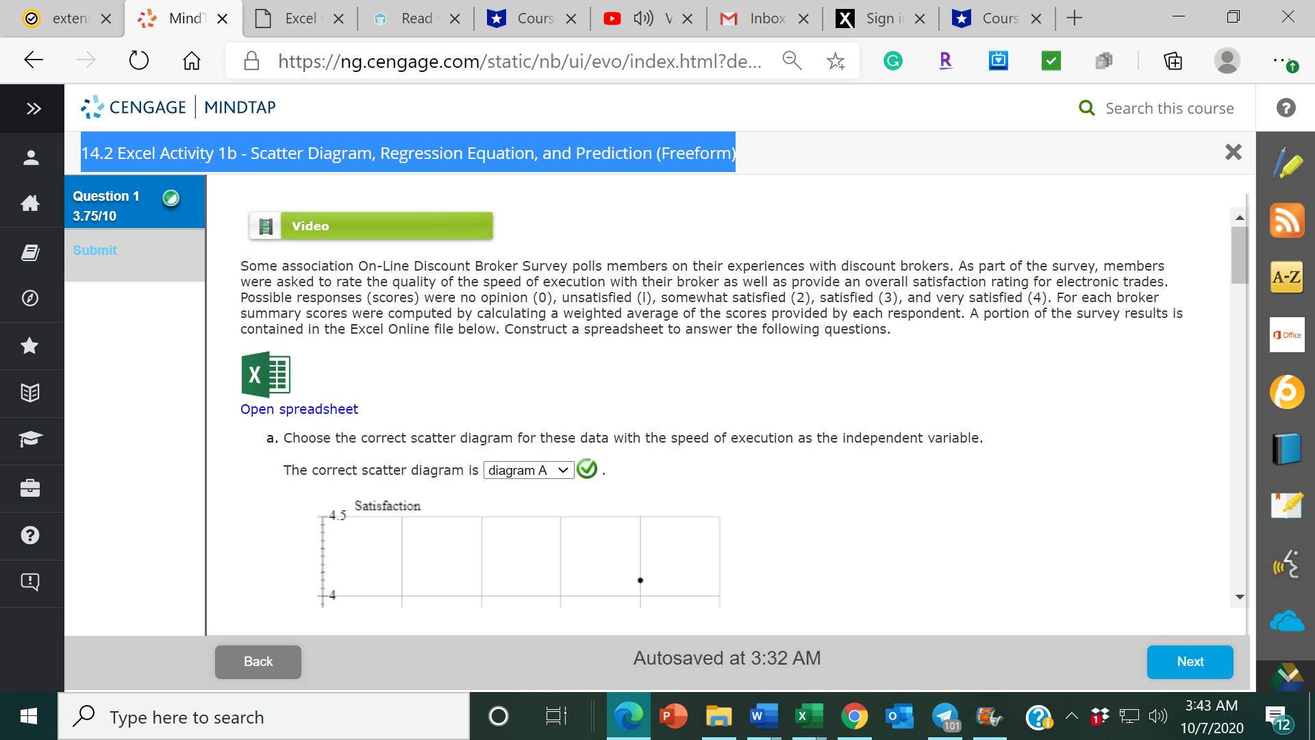 a weighted average of the scores provided by each respondent. A portion