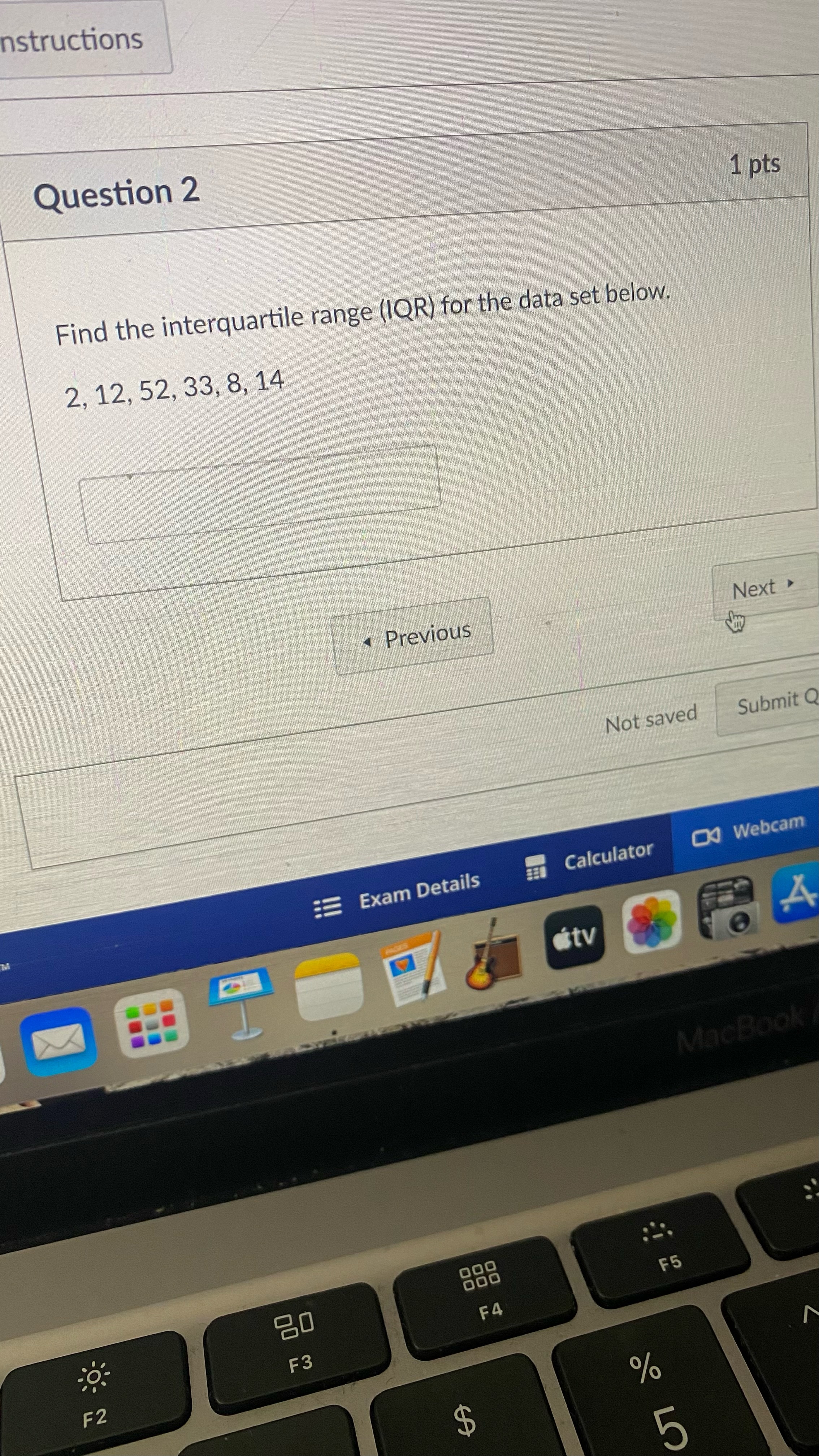 the data set below. 2, 1, 0, 3, 1, 2, 3, 4,