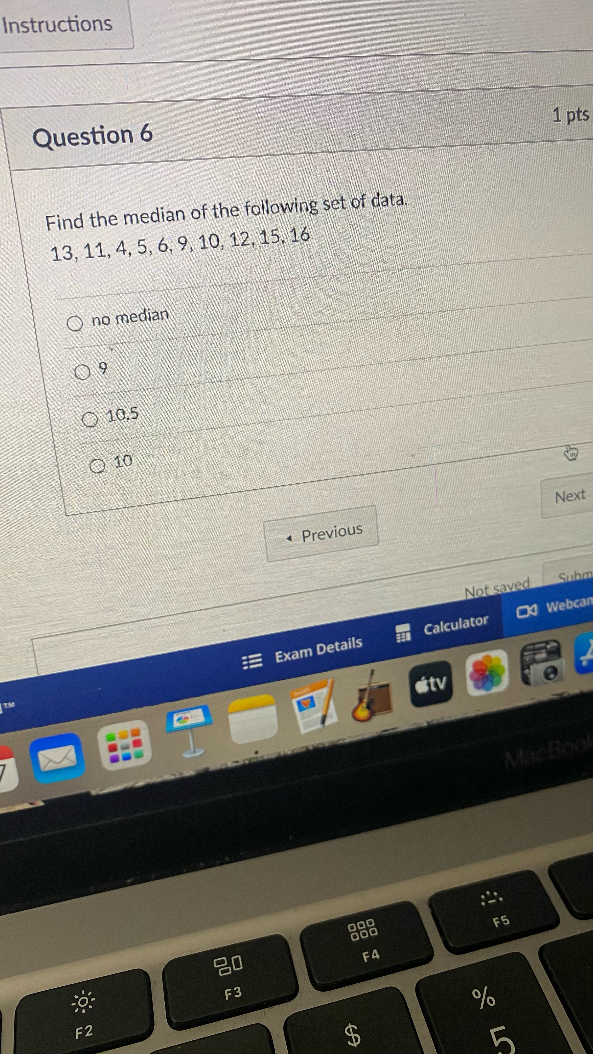 12, 52, 33, 8, 14 Previous Next Not saved Submit Q Exam