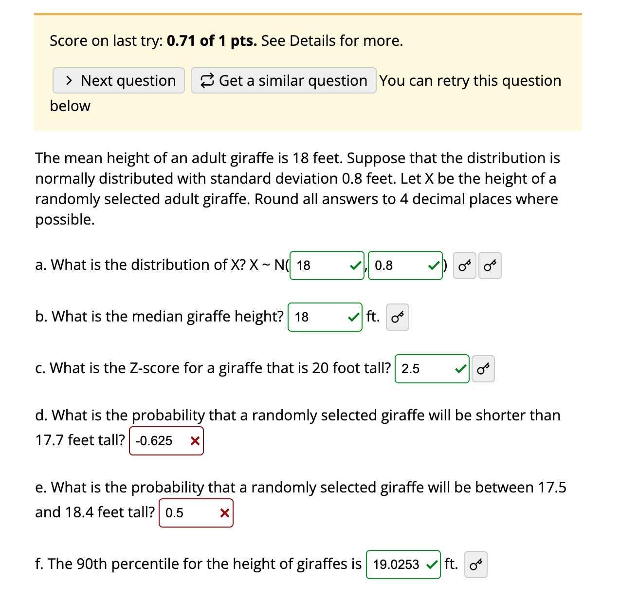 the forest. Round all answers to 4 decimal places where possible. a.