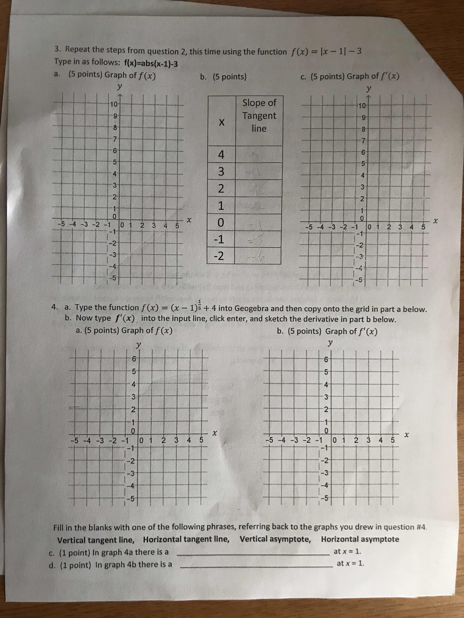  3. Repeat the steps from question 2, this time using the