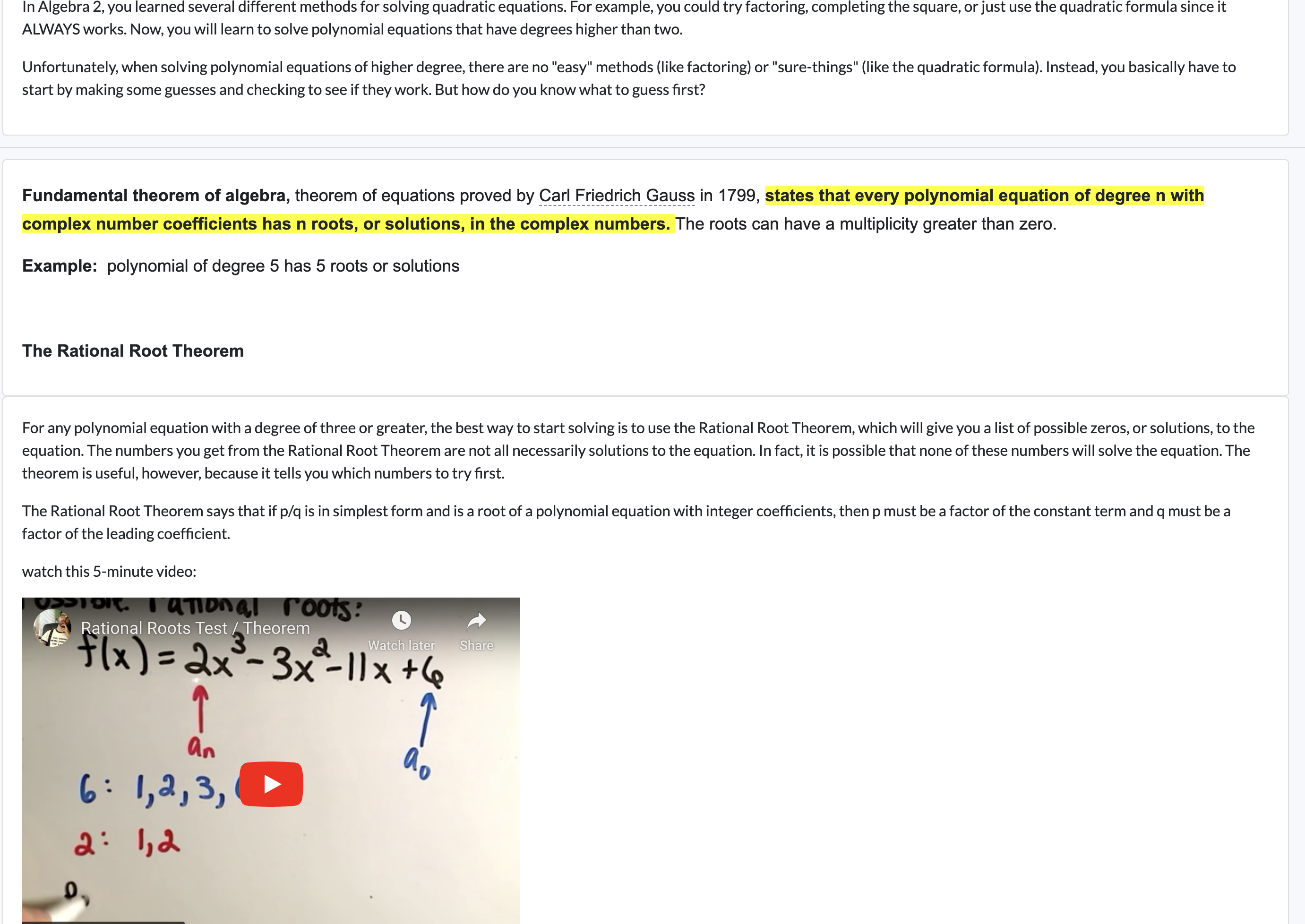  In Algebra 2, you learned several different methods for solving quadratic